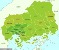 広島県のエリアマップ